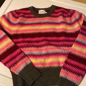 NWT BRODIE CASHMERE Meghan Fairisle Sweater Jumper XS